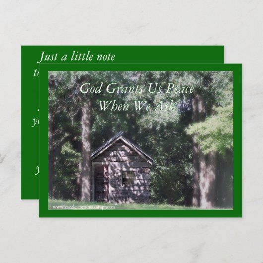 friedlichErmutigendCard anpassen Postkarte (Vorne/Hinten)