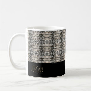 Friedliches Abstraktes Texturmuster Kaffeetasse
