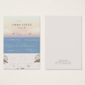 Friedliches Beach-Theme Earring-Display-Karte (Vorne & Hinten)