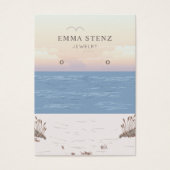 Friedliches Beach-Theme Earring-Display-Karte (Vorderseite)