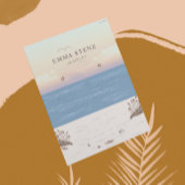 Friedliches Beach-Theme Earring-Display-Karte