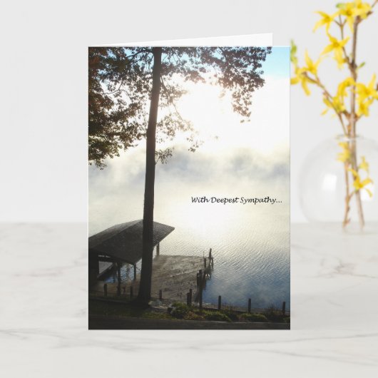 Friedliches Beileid Karte (Gelbe Blume)