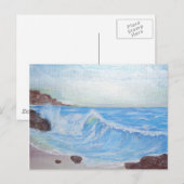 Friedliches blaues Meer Postkarte (Vorne/Hinten)