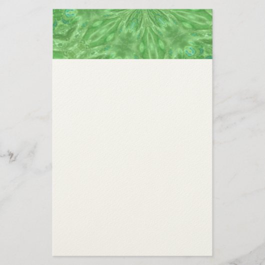 Friedliches Blumen Briefpapier (Vorderseite)