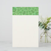 Friedliches Blumen Briefpapier (Stehend Vorderseite)