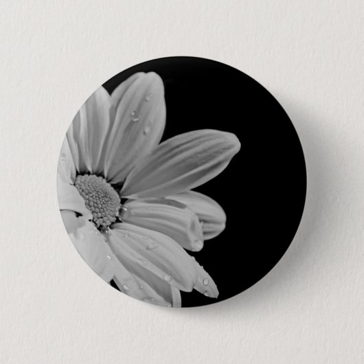 Friedliches Blumen Button (Vorderseite)