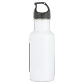 Friedliches Blumen Trinkflasche (Rückseite)