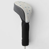 Friedliches Blumengarten-Blumenmuster (10) Golf Headcover (angewinkelt)