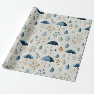 Friedliches Blumengarten-Blumenmuster (3) Geschenkpapier
