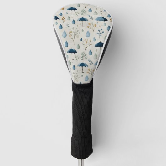 Friedliches Blumengarten-Blumenmuster (3) Golf Headcover (Vorderseite)