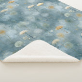 Friedliches Blumengarten-Blumenmuster (6) Sherpadecke (3/4)