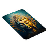Friedliches Buddha Face Gold Art Antiquitätenposte Magnet (Rechte Seite)