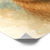 Friedliches Capybara Poster (Ecke)