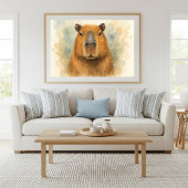 Friedliches Capybara Poster
