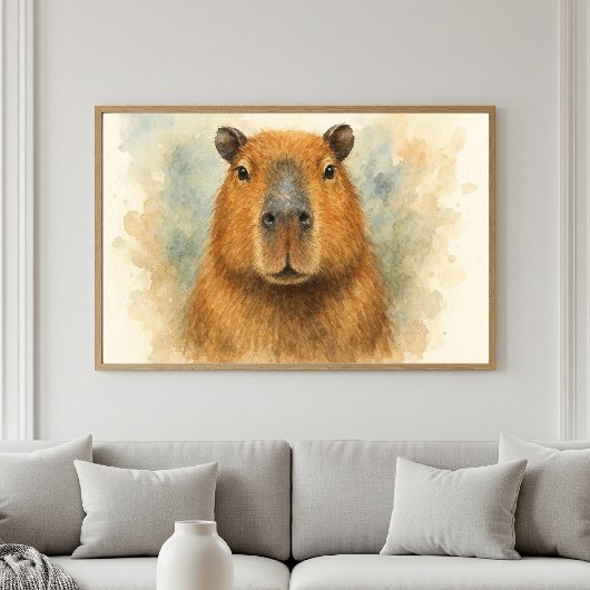 Friedliches Capybara Poster