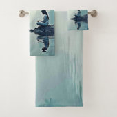 Friedliches Design der wasserseitigen Meditation Badhandtuch Set (Insitu)