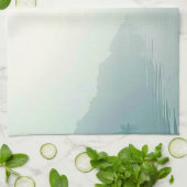 Friedliches Design der wasserseitigen Meditation Geschirrtuch (Gefaltet)