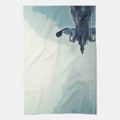 Friedliches Design der wasserseitigen Meditation Geschirrtuch (Vertikal)