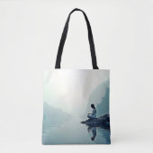 Friedliches Design der wasserseitigen Meditation Tasche (Vorderseite)