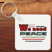 Friedliches Design Schlüsselanhänger (Vorderseite)