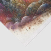 Friedliches Einhorn im verzauberten Wald Seidenpapier (Ausschnitt)