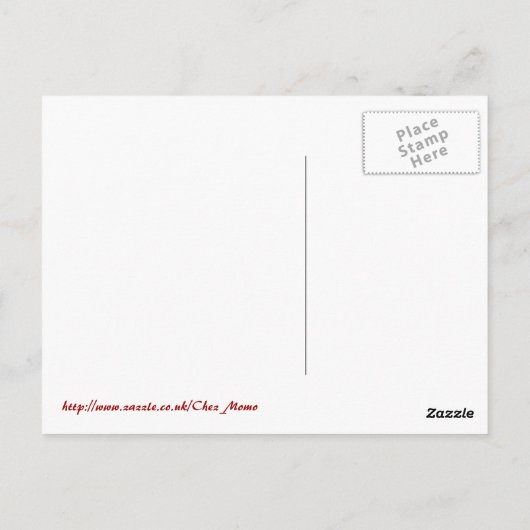 Friedliches Englisch Postkarte (Rückseite)