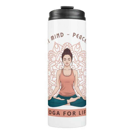 Friedliches Friedliches Leben Thermosbecher (Vorderseite)