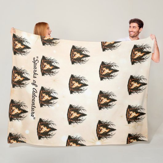 "Friedliches Funkdesign" Fleecedecke (Beispiel)