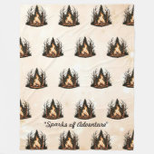 "Friedliches Funkdesign" Fleecedecke (Vorderseite)