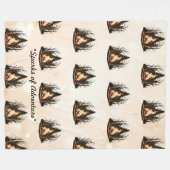 "Friedliches Funkdesign" Fleecedecke (Vorderseite (Horizontal))