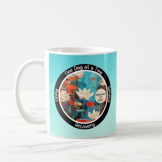 Friedliches Geschenk von Lotus Custom Sobriety Mei Kaffeetasse (Links)