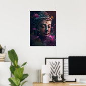 Friedliches Gesicht Buddhas | Art Poster (Heimbüro)