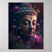 Friedliches Gesicht Buddhas | Art Poster (Vorne)