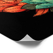 Friedliches Gesicht Buddhas | Digital Art Poster (Ecke)