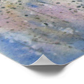 Friedliches Gloom Wasserfarbenwelt Landschaft Poster (Ecke)