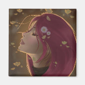 Friedliches Goldenes Glühen Magnet (Vorne)