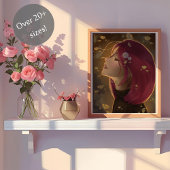 Friedliches Goldenes Glühen Poster