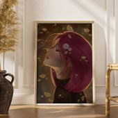 Friedliches Goldenes Glühen Poster