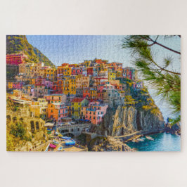 Friedliches italienisches Dorf am Meer Puzzle