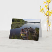 Friedliches Kanu Notecard Karte (Gelbe Blume)