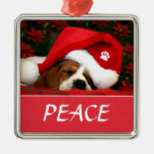 Friedliches Kind Ornament Aus Metall (Vorne)