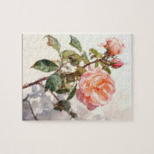 Friedliches Klettern Rose im Wasser Puzzle (Horizontal)