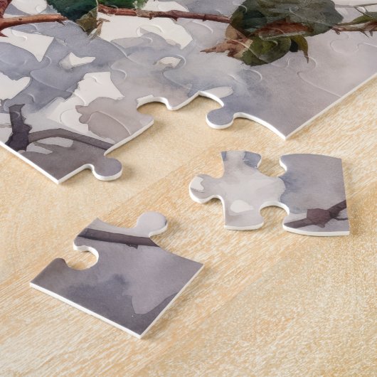 Friedliches Klettern Rose im Wasser Puzzle (Seite)