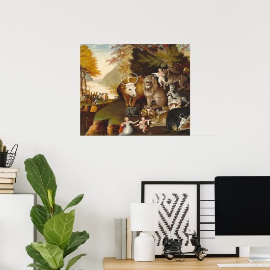 Friedliches Königreich - Edward Hicks Fine Art Pos Poster (Heimbüro)