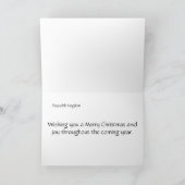 Friedliches Königreich Feiertagskarte (Innenseite)