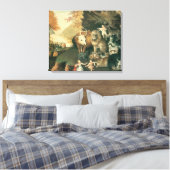 Friedliches Königreich von Edward Hicks Vintage Fo Leinwanddruck (Insitu (Schlafzimmer))