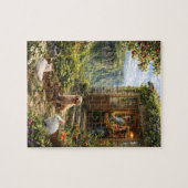 Friedliches Landleben im Garten Puzzle (Horizontal)