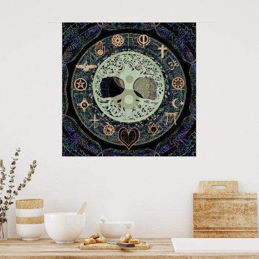 Friedliches Leben Poster (Küche)