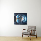 Friedliches Lotus Sphere Tapestry Wandteppich (Beispiel (Horizontal))