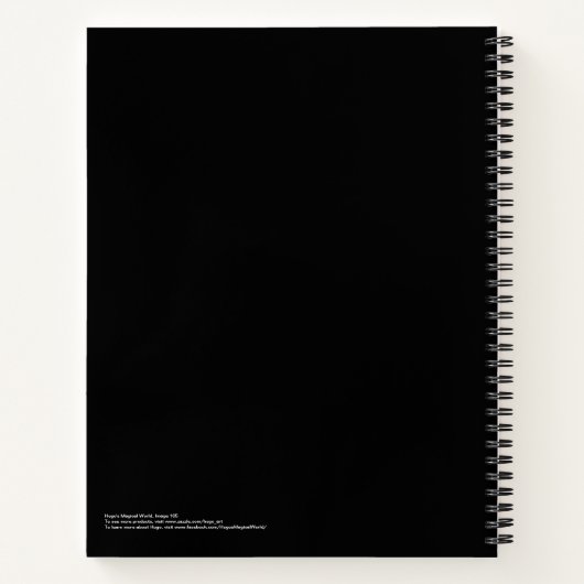 Friedliches Mediationsbuch Notizblock (Rückseite)